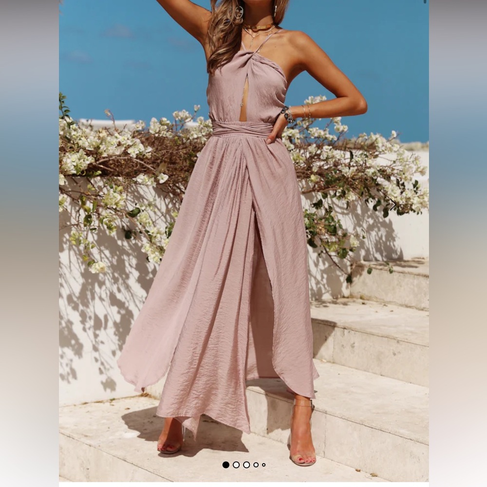 Elegant Halter Maxi Dress